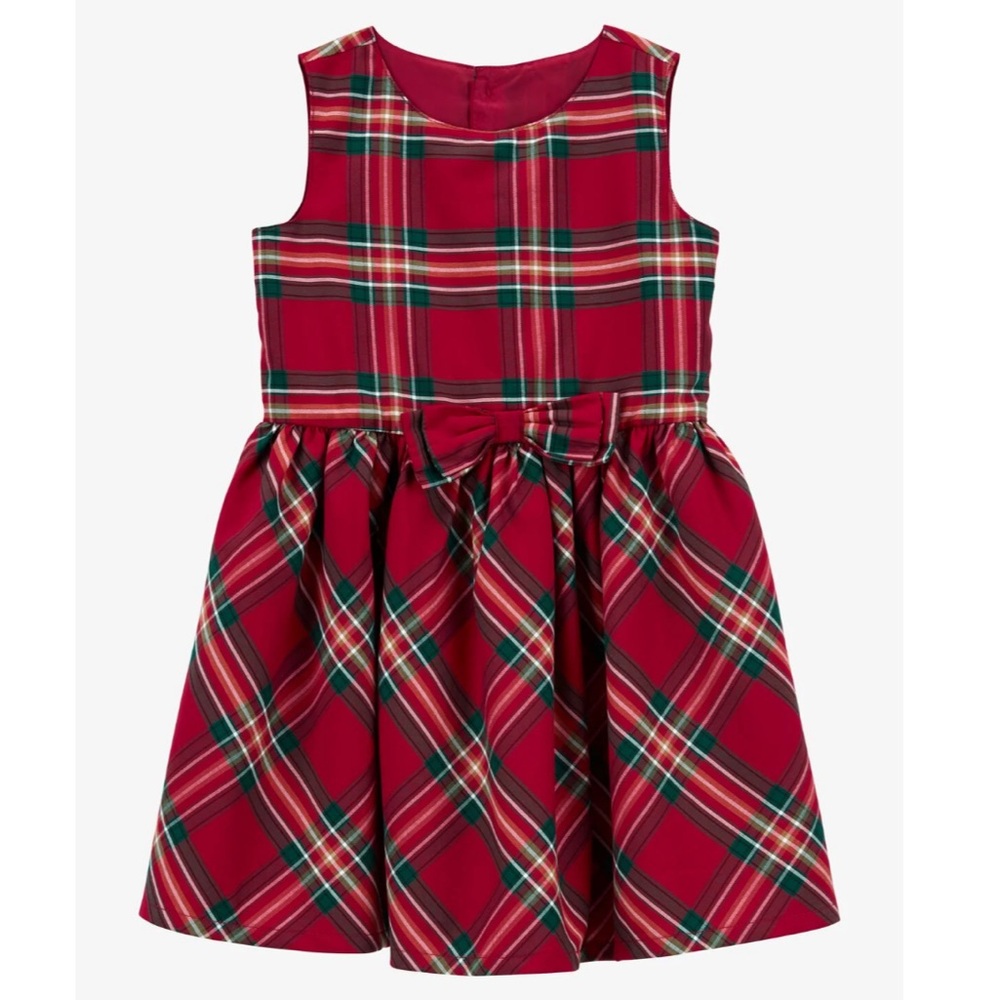 Carter’s Toddler Plaid Sateen Holiday Dress